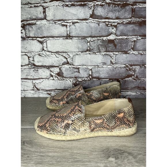 Sam Edelman Chloe Pink Beige Snake Skin Embossed Espadrilles Women’s 10M US/40EU - Picture 16 of 16